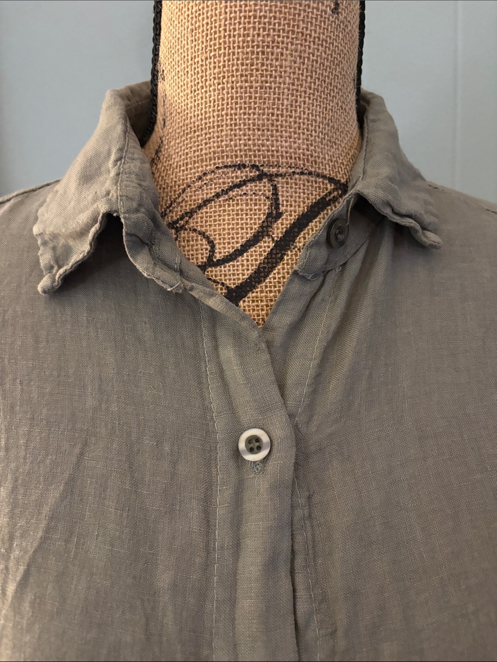 Planet Moda Italian Linen Shirt Dress - Picture 2 of 10